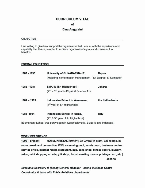 What to Put Objective In Resume
