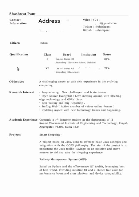 Which Document Class for Writing Resume Tex Latex