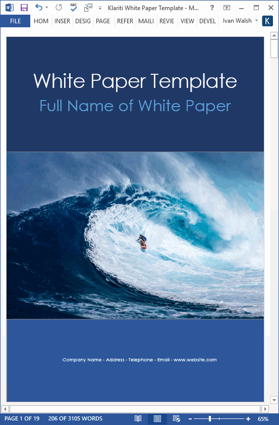 White Papers – Ms Word Templates &amp; Free Tutorials
