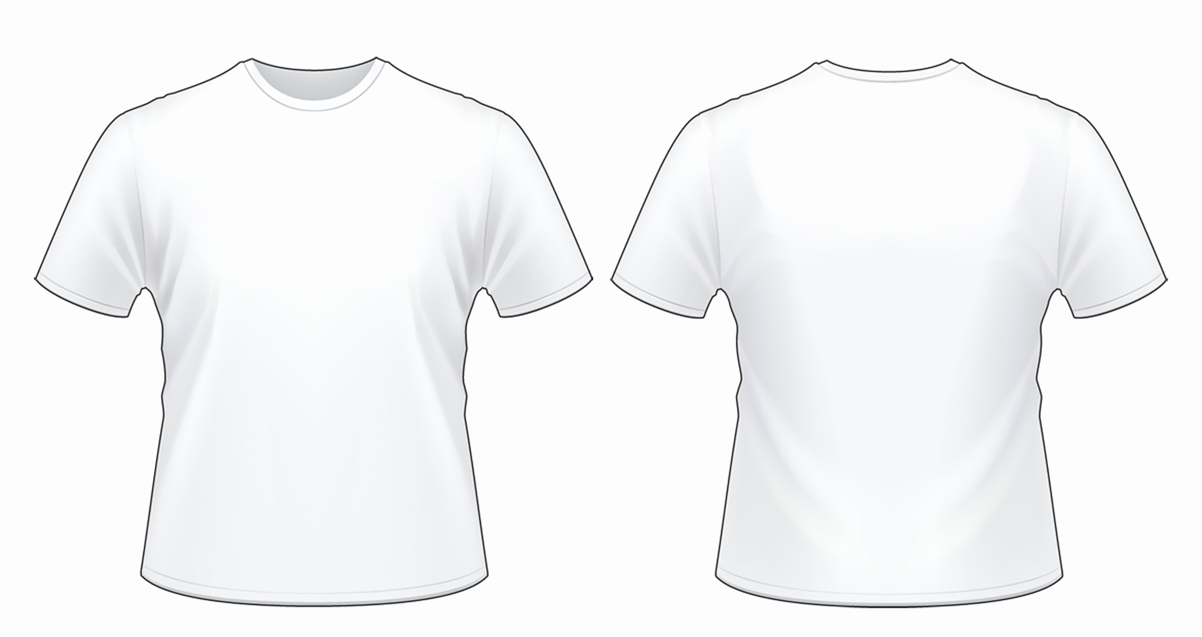 White T Shirt Template