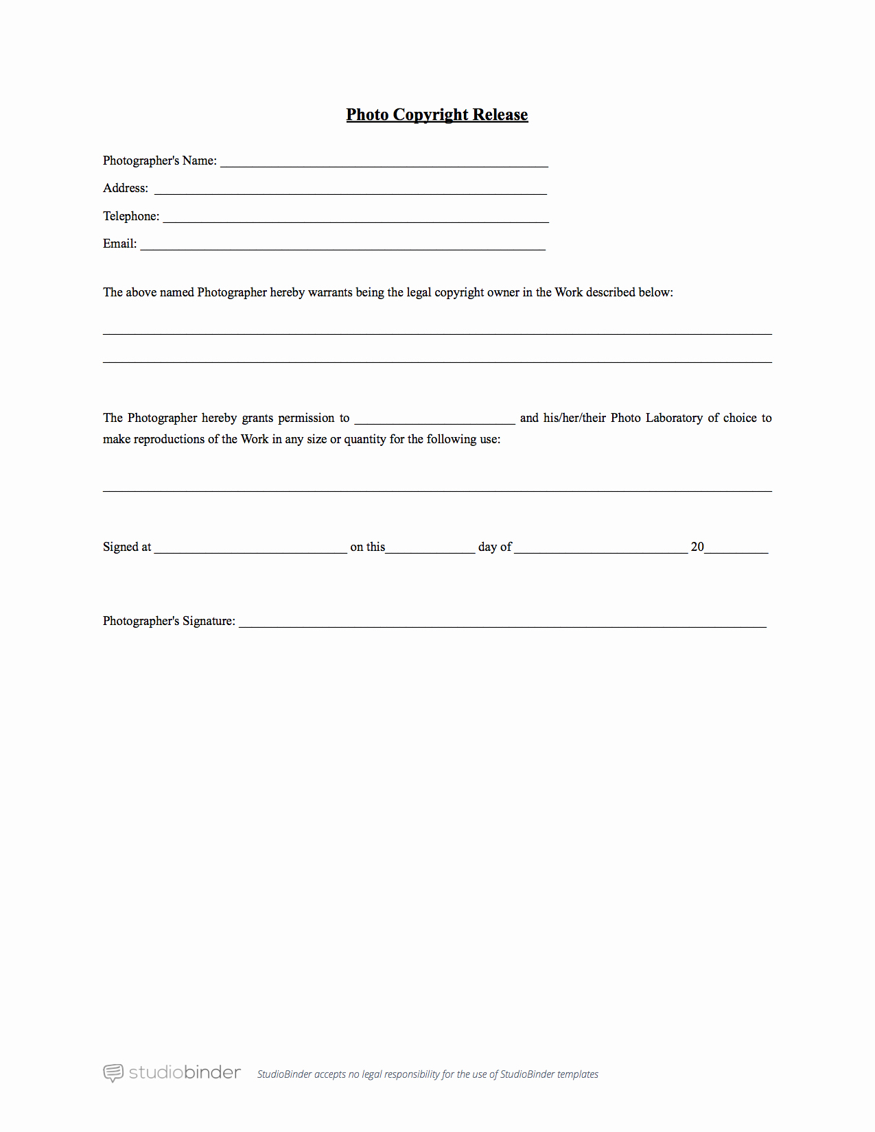 Why You Should Have A Release form Template