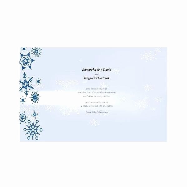 Winter Wonderland Wedding Invitation Free Download Party