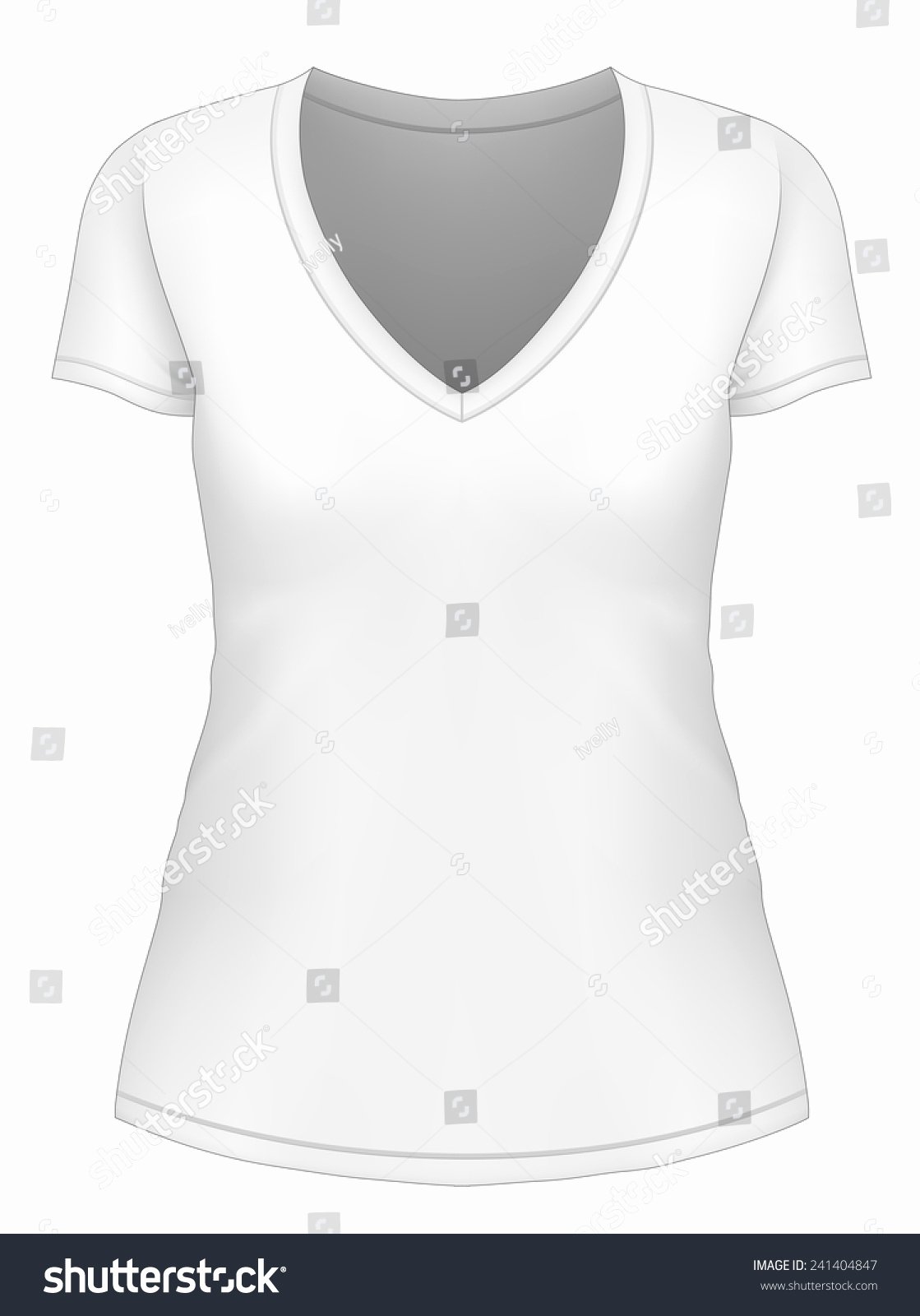 Womens Vneck Tshirt Design Template Vector Stock Vector