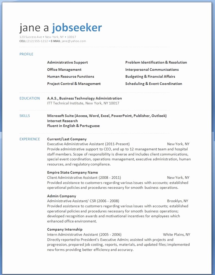 word 2013 resume templates