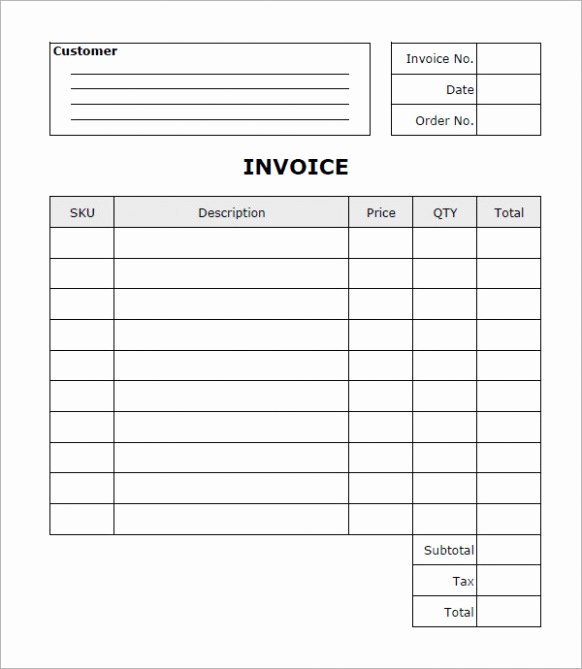 Word Invoice Template Generic Five Facts You Never Knew