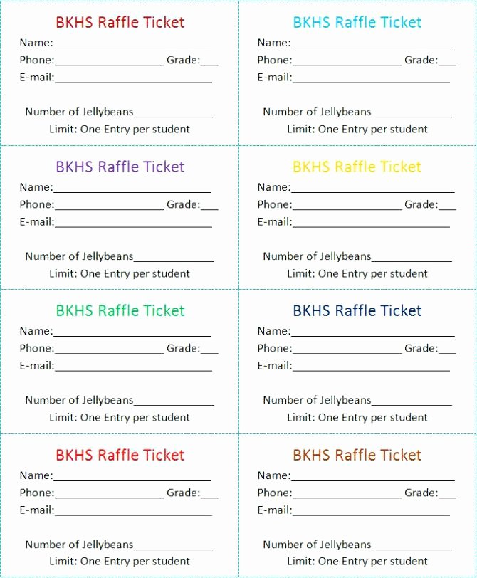 Ticket Template Google Docs