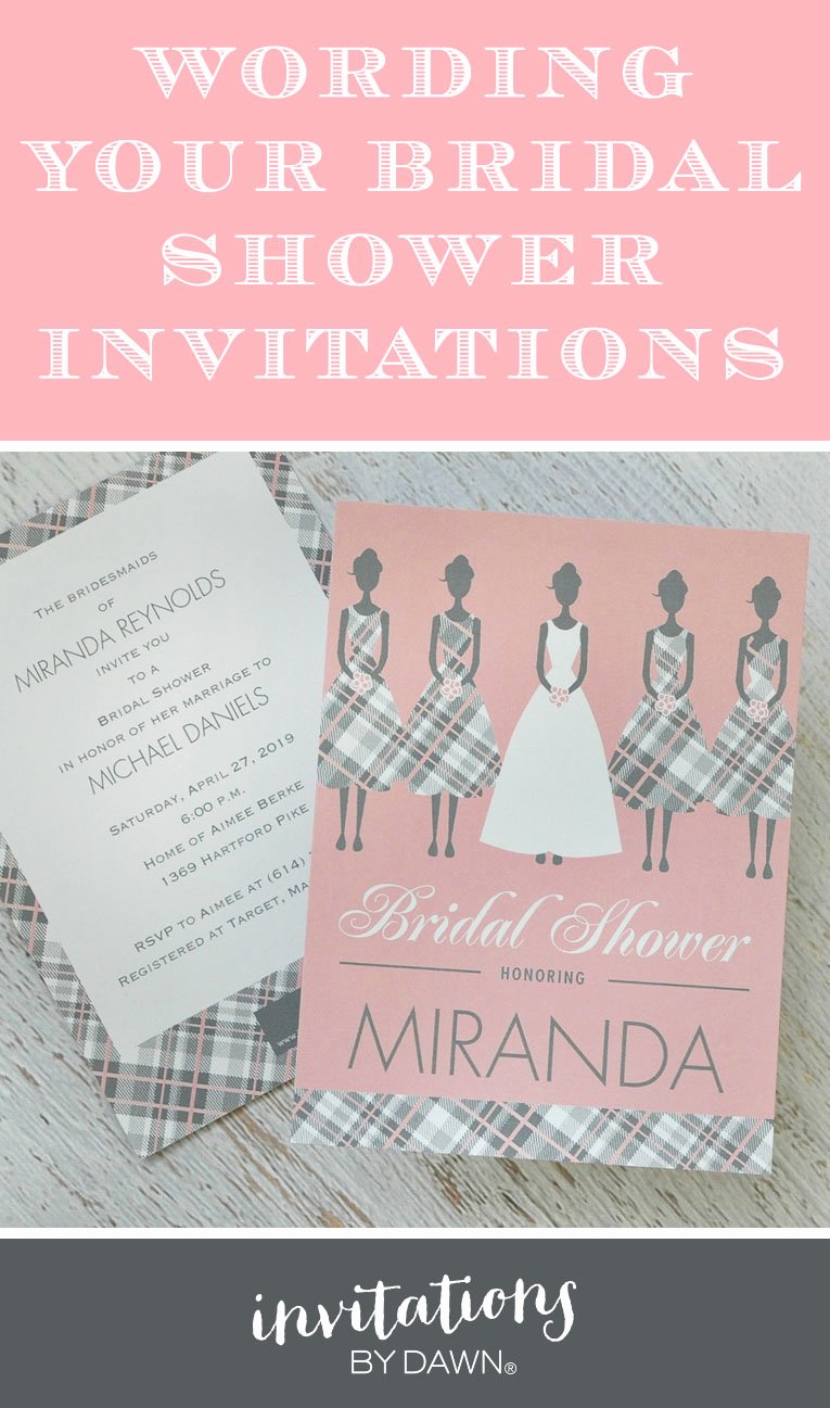 Wording Your Bridal Shower Invitations