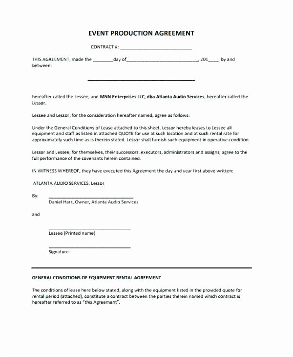 Hire Contract Template