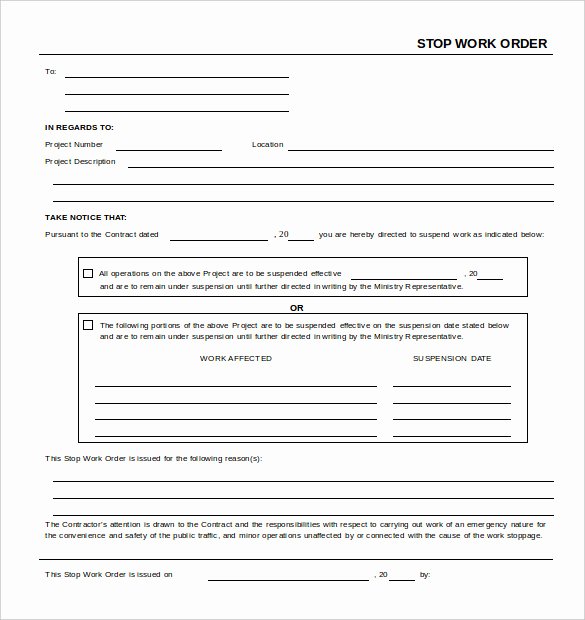 Work order Template 23 Free Word Excel Pdf Document