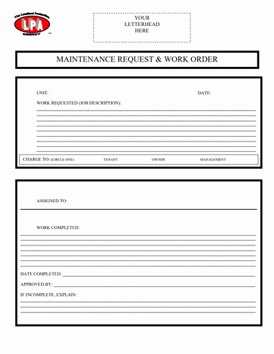Work order Template Free Download Create Edit Fill and