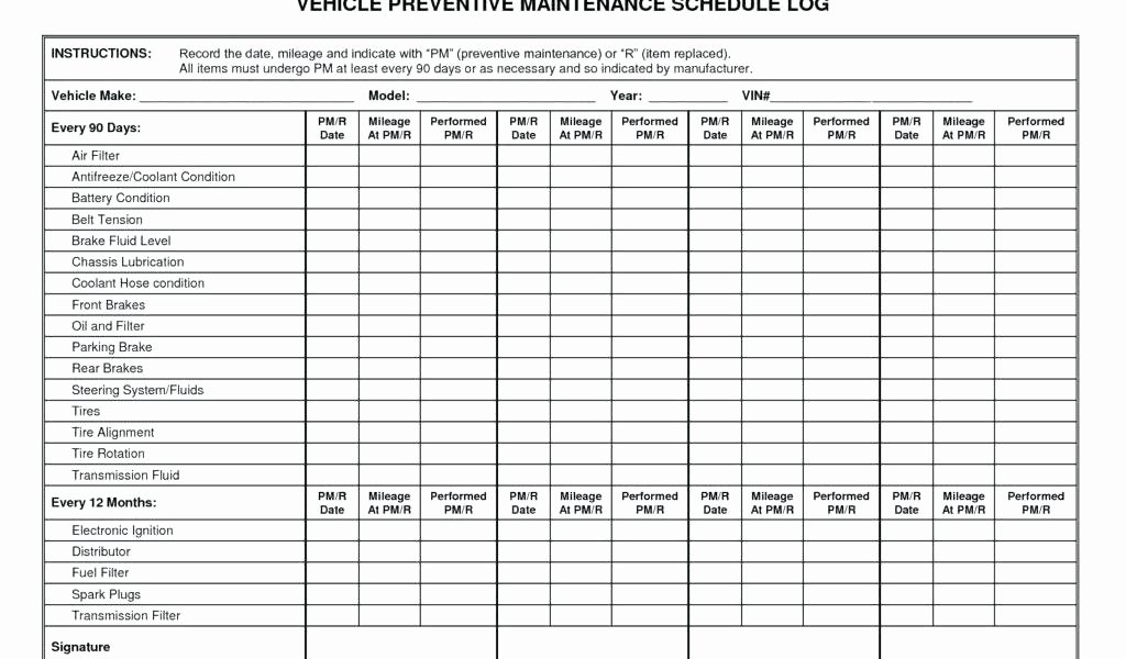 Worksheet Service Sheet Template Car Maintenance Checklist