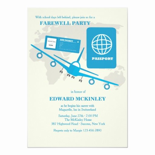 World Travels Farewell Party Invitation
