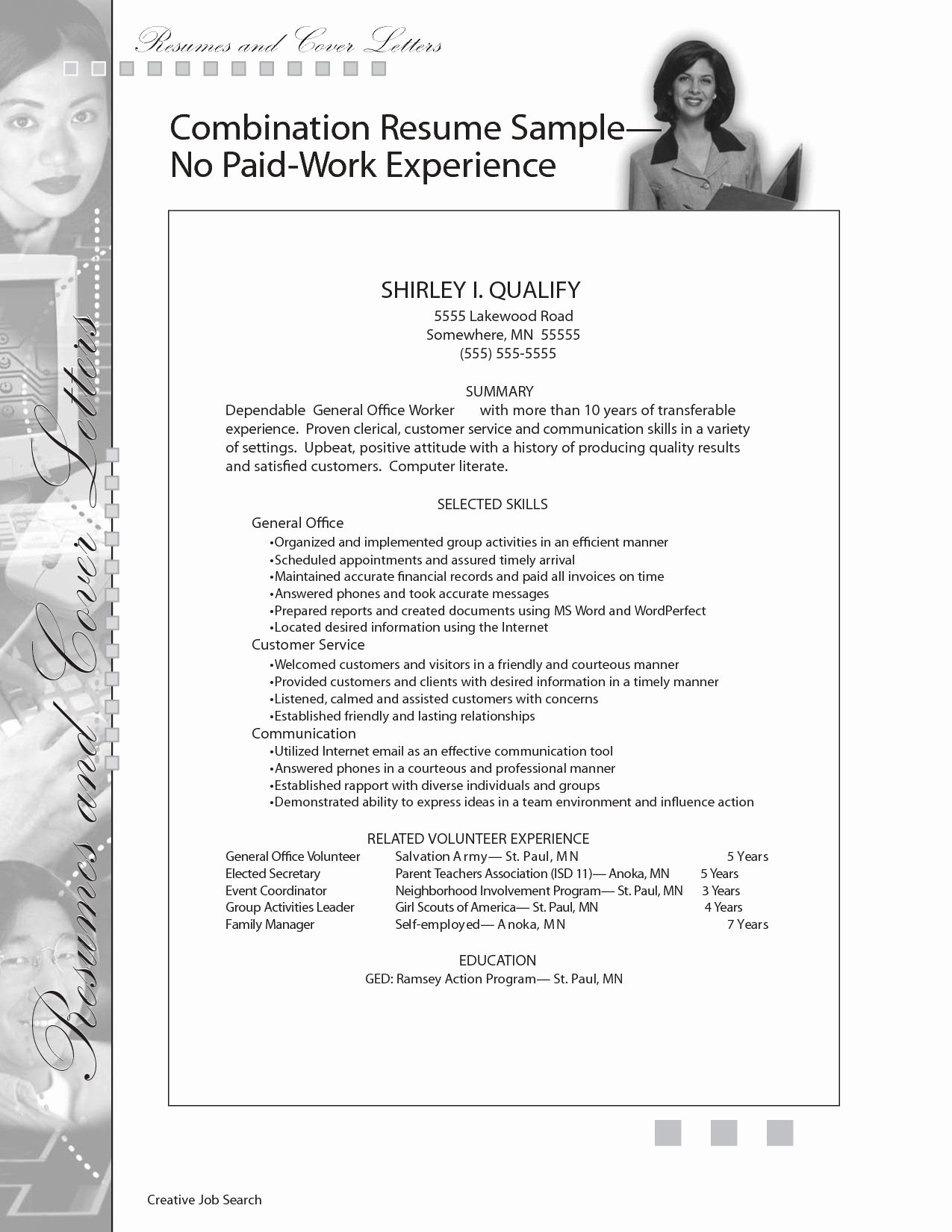 Write A Job Resume with No Work Experience