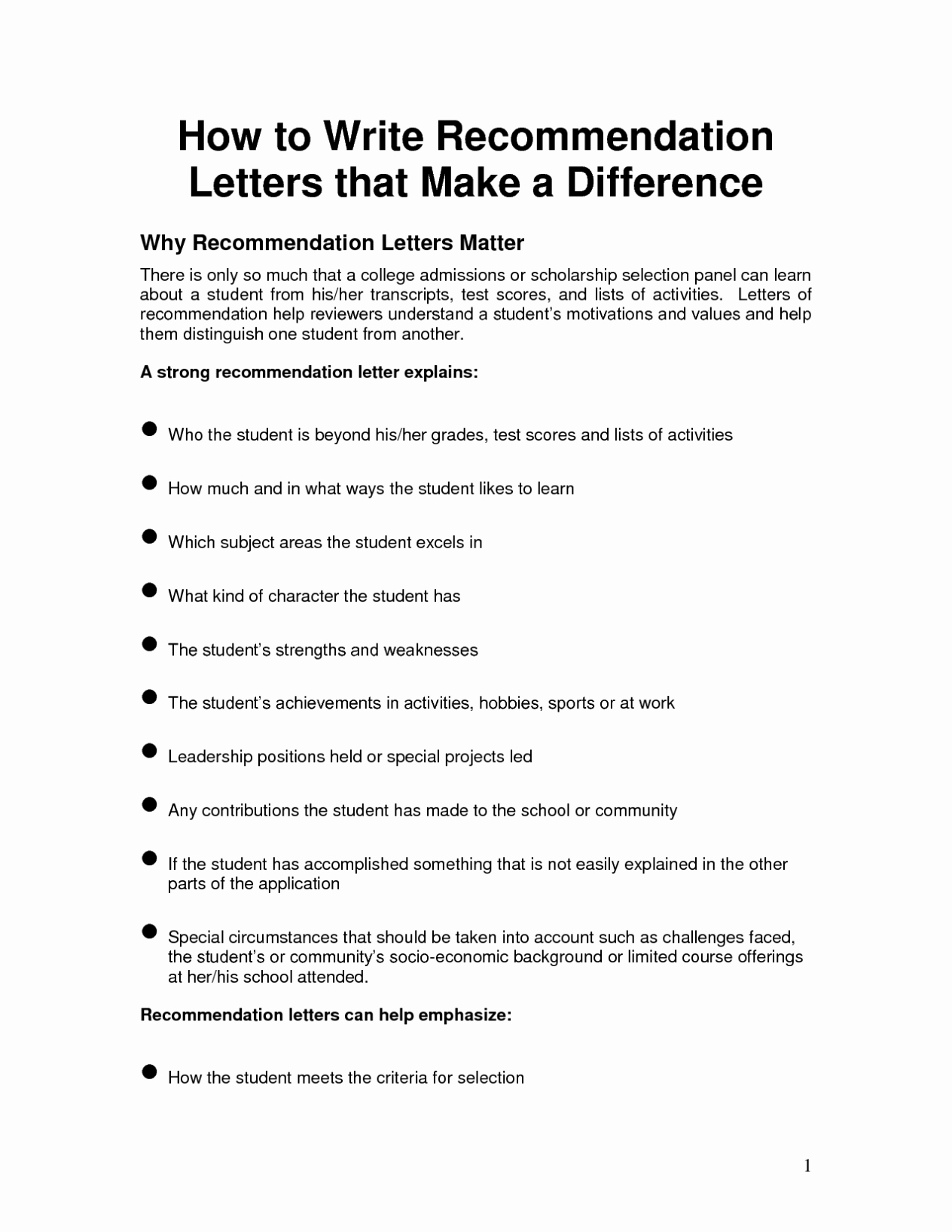 Writing A Letter Of Re Mendation Template Sample