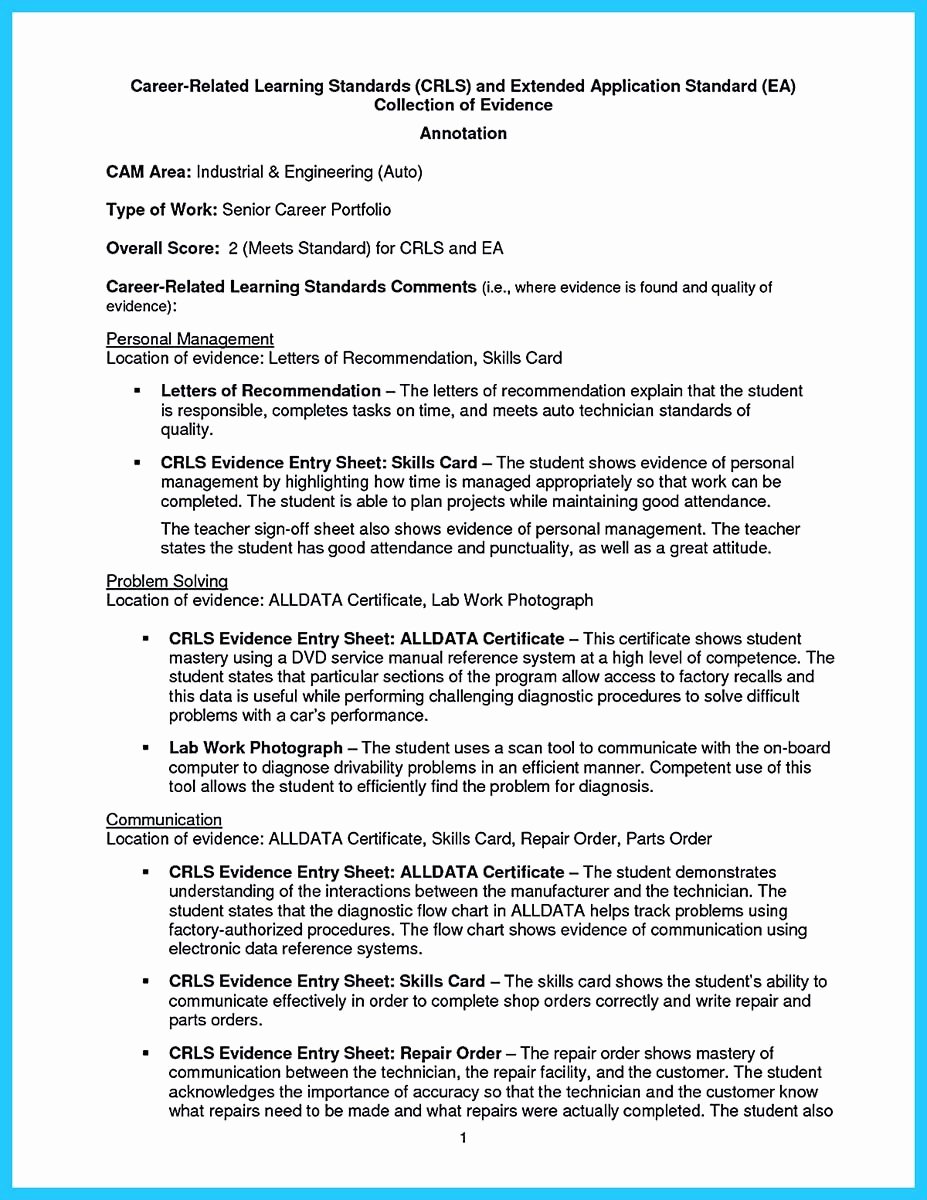 Writing Your Great Automotive Technician Resume