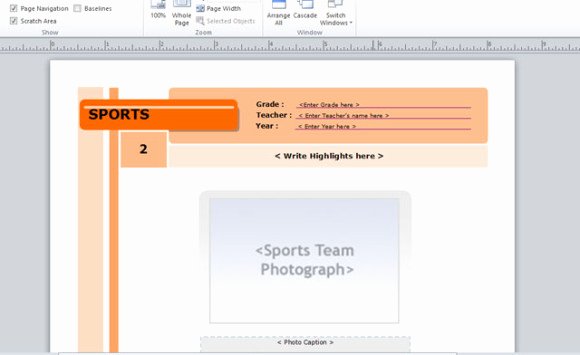 Yearbook Template for Microsoft Publisher