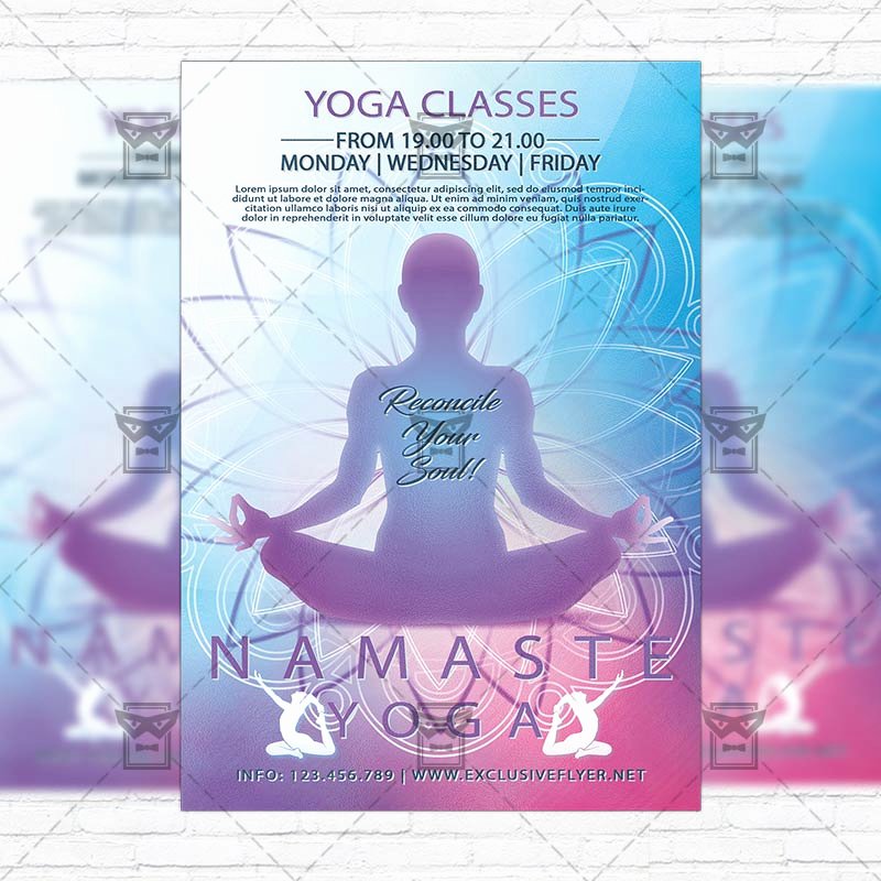 Yoga Classes – Premium Flyer Template Instagram Size