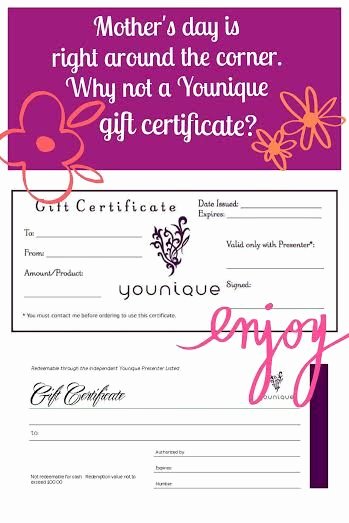 Younique T Certificates Contact Me to Find Out How to