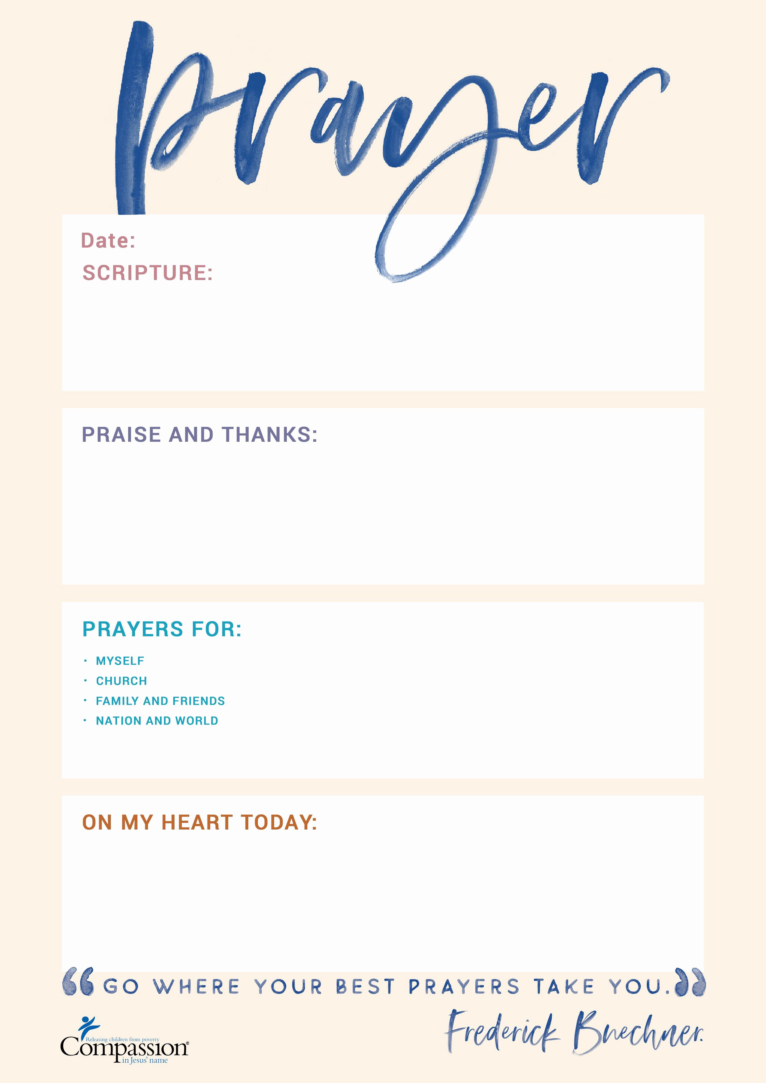 Your Free Prayer Journal Templates for the New Year